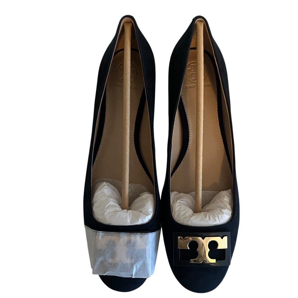 Tory Burch "GiGi" Suede Pump in Tory Navy Blue NIB 10 - Picture 3 of 9